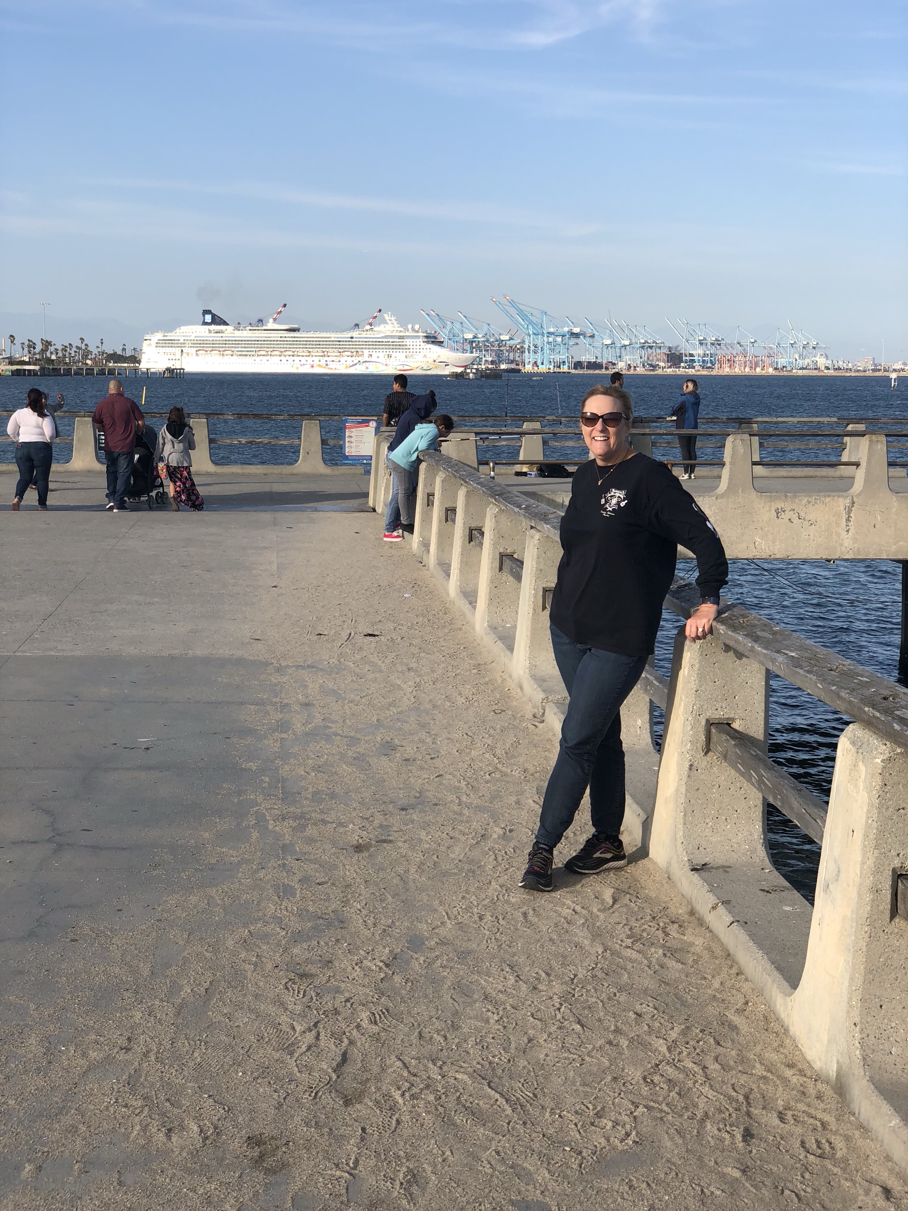 Norwegian ship leaving port